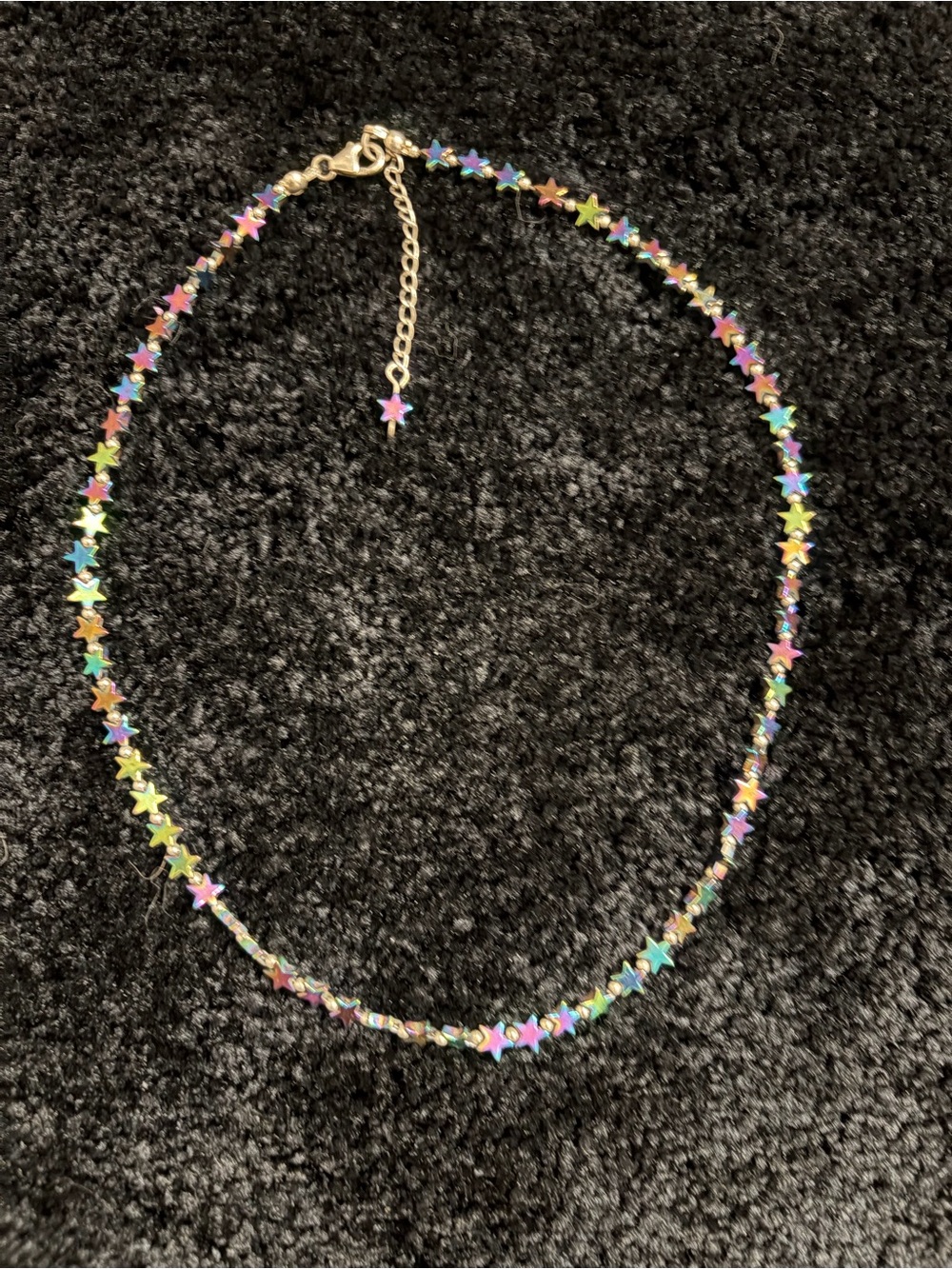 Rainbow 🌈 Hematite Star Choker Necklace